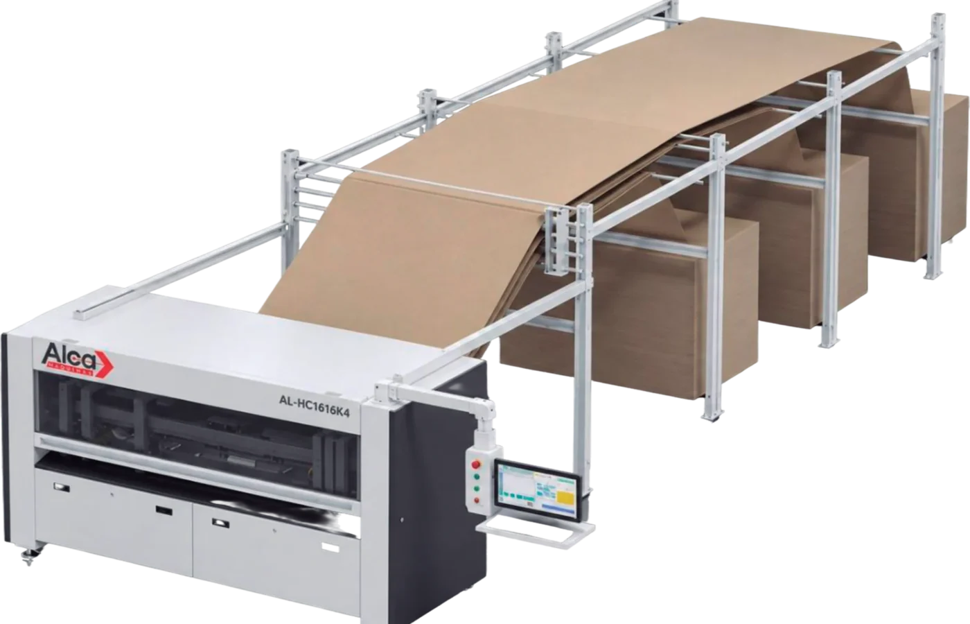 Máquina Automática para Fabricação de Caixas de Papelão Ondulado AL-HC1616K4