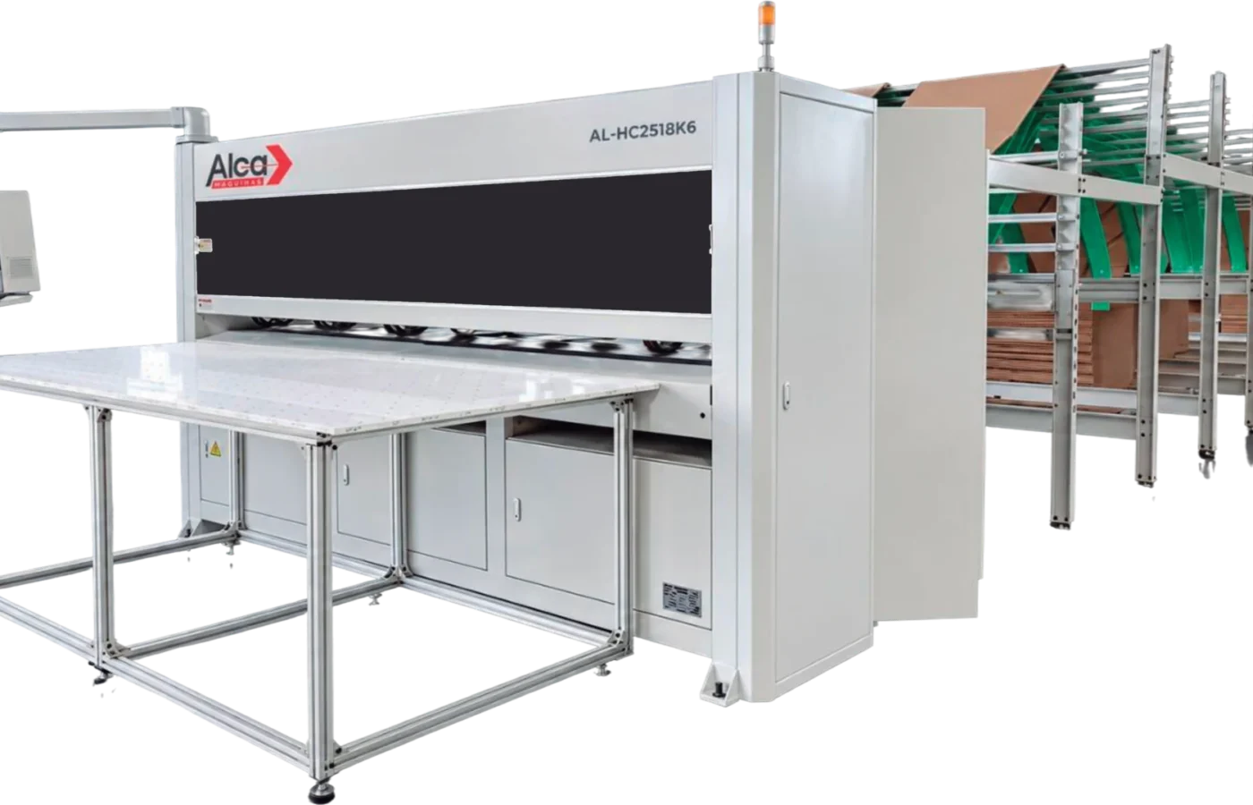 Máquina Automática para Fabricação de Caixas de Papelão Ondulado AL-HC2518K6
